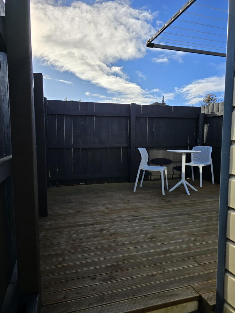 Deck facing sky Deck facing sky